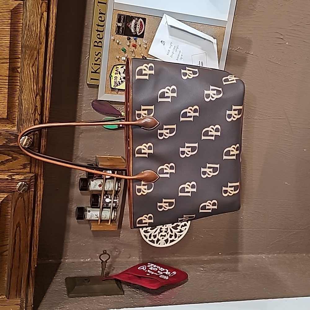 Large monogram shopper from dooney and bourke